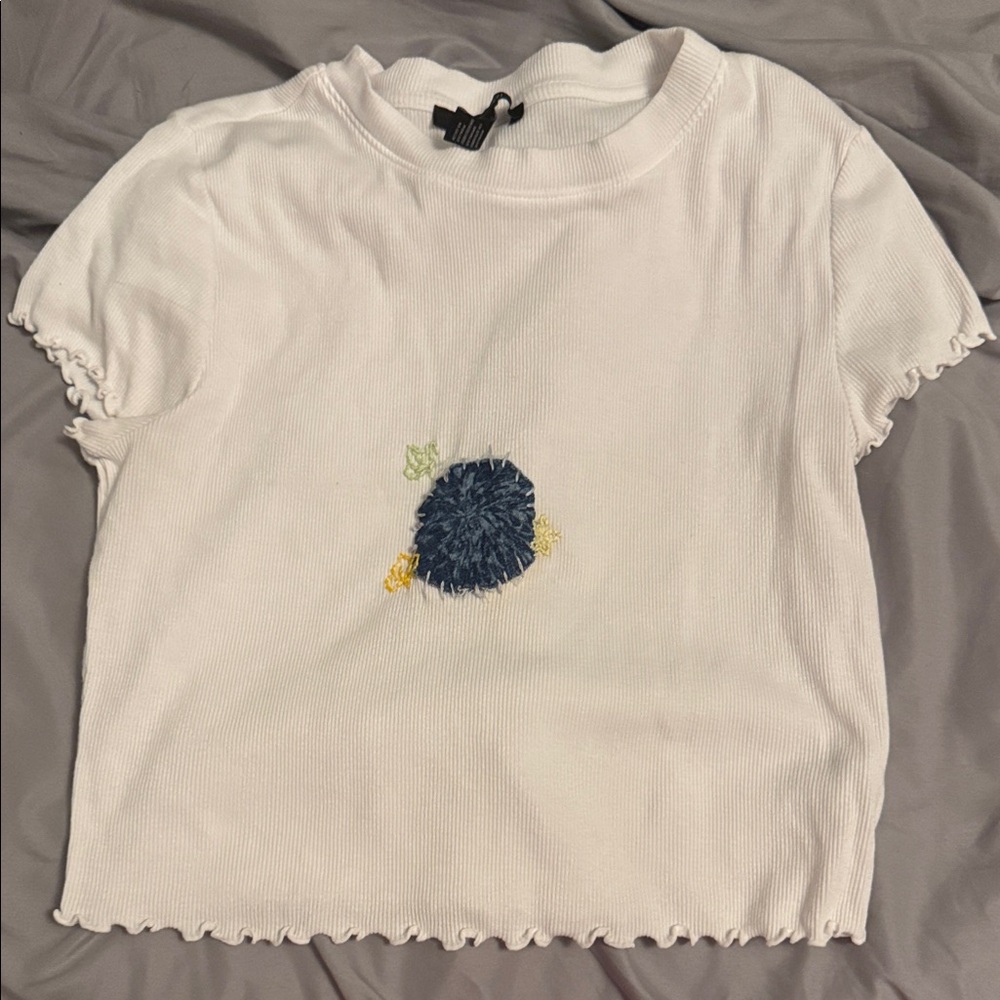 Forever 21 Classic White Ribbed Tee